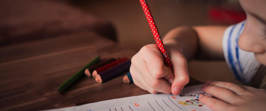 Child writing